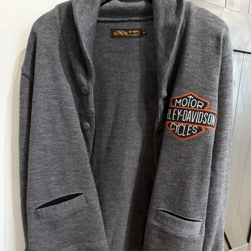 Harley Davidson Men’s Cardigan Sweater